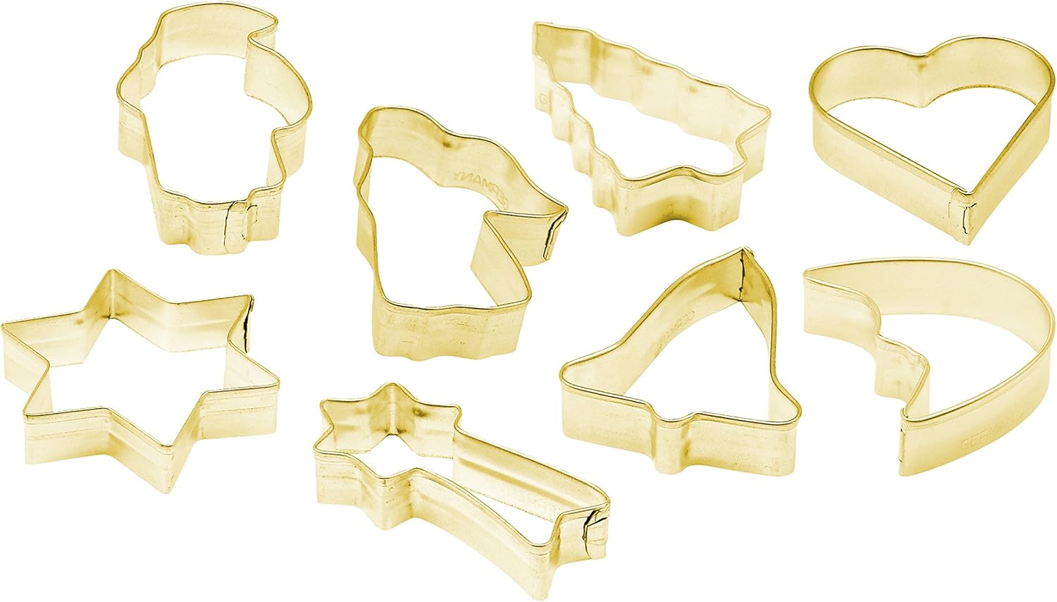 Dr Oetker 8-Piece Gold Cookie Cutter Set