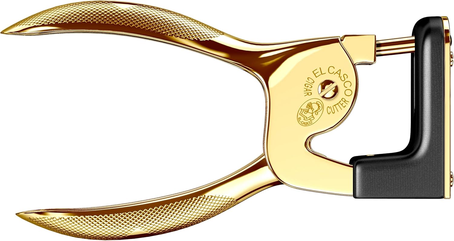 El Casco Black 23kt Gold Plated Cigar Cutter M-765LN