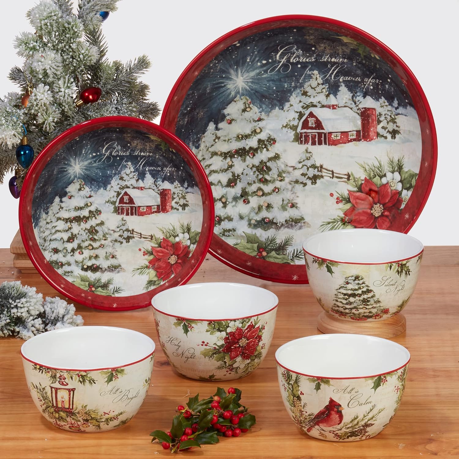 Certified International Silent Night Dinnerware Set 16 pc