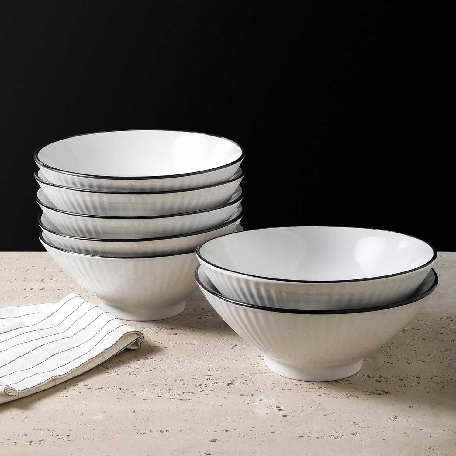 Christian Siriano Lustra Dinnerware Set for 4 16-Piece Stoneware