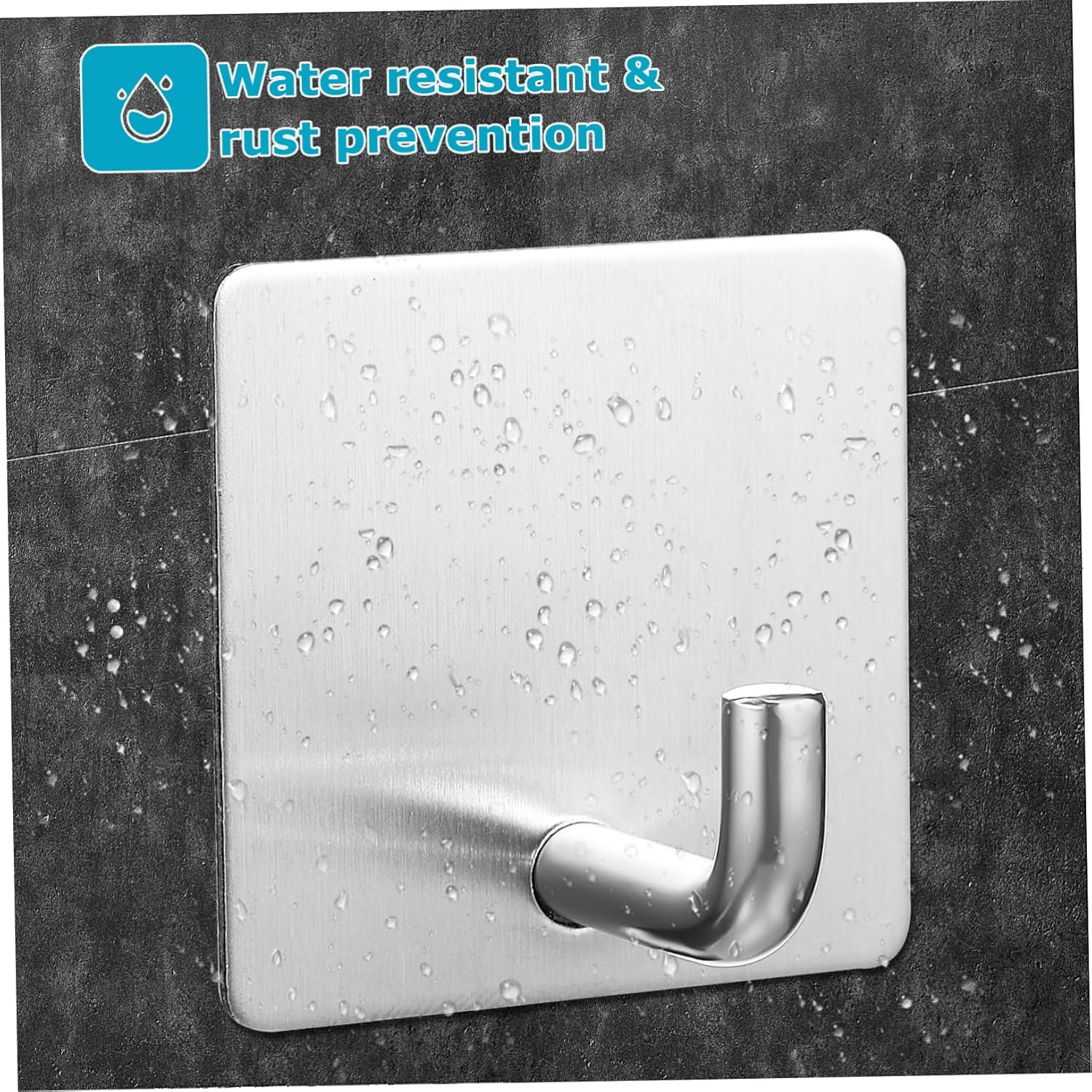 VALICLUD 4PCS Stainless Steel Wall Hooks for Towels Keys and More