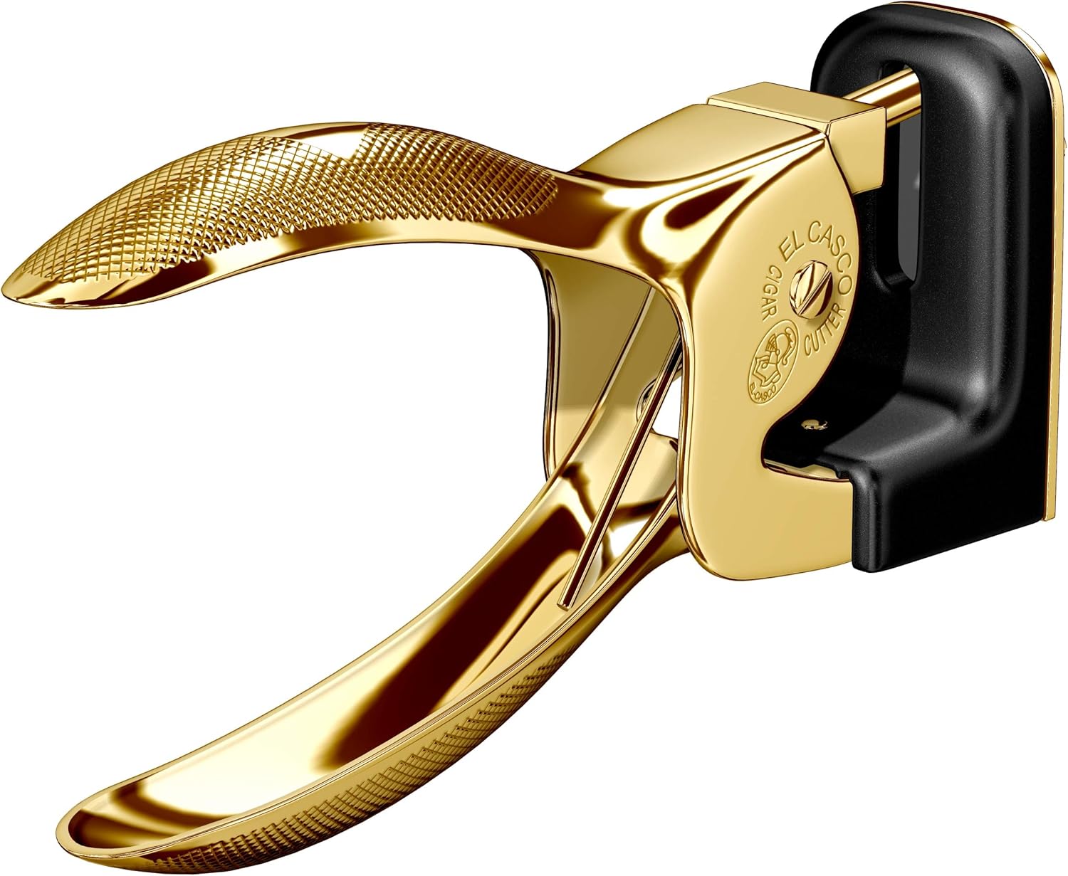 El Casco Black 23kt Gold Plated Cigar Cutter M-765LN
