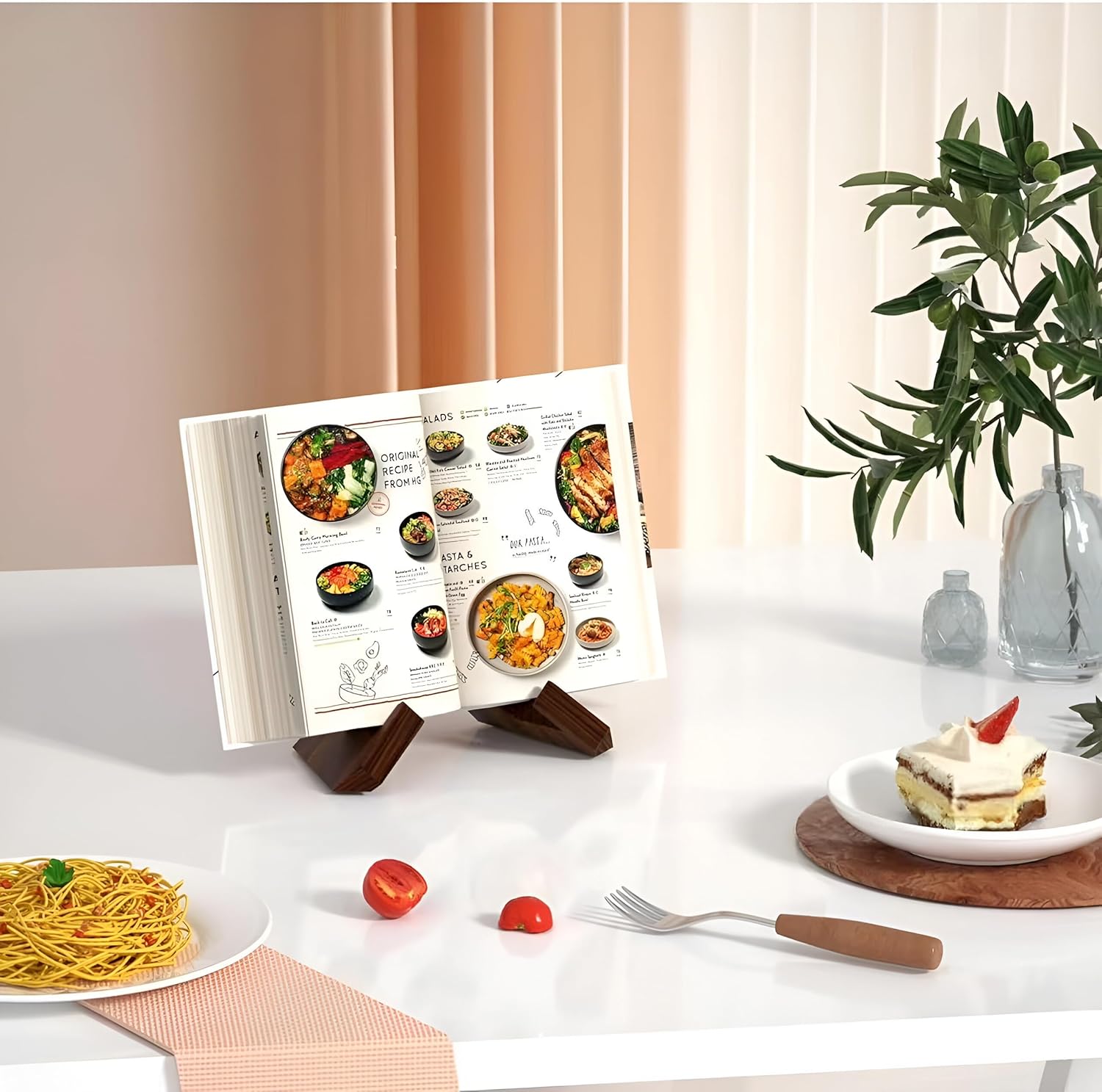 PickMeYA Plate Recipe Stand Multi-Functional Kitchen iPad Holder Black 1