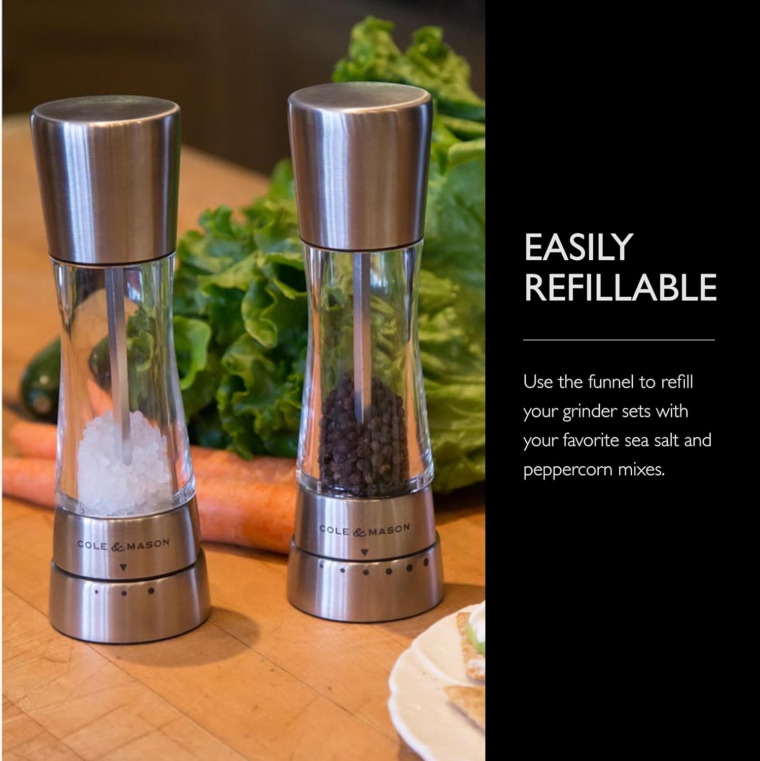 Cole Mason Derwent Salt Pepper Grinder Set