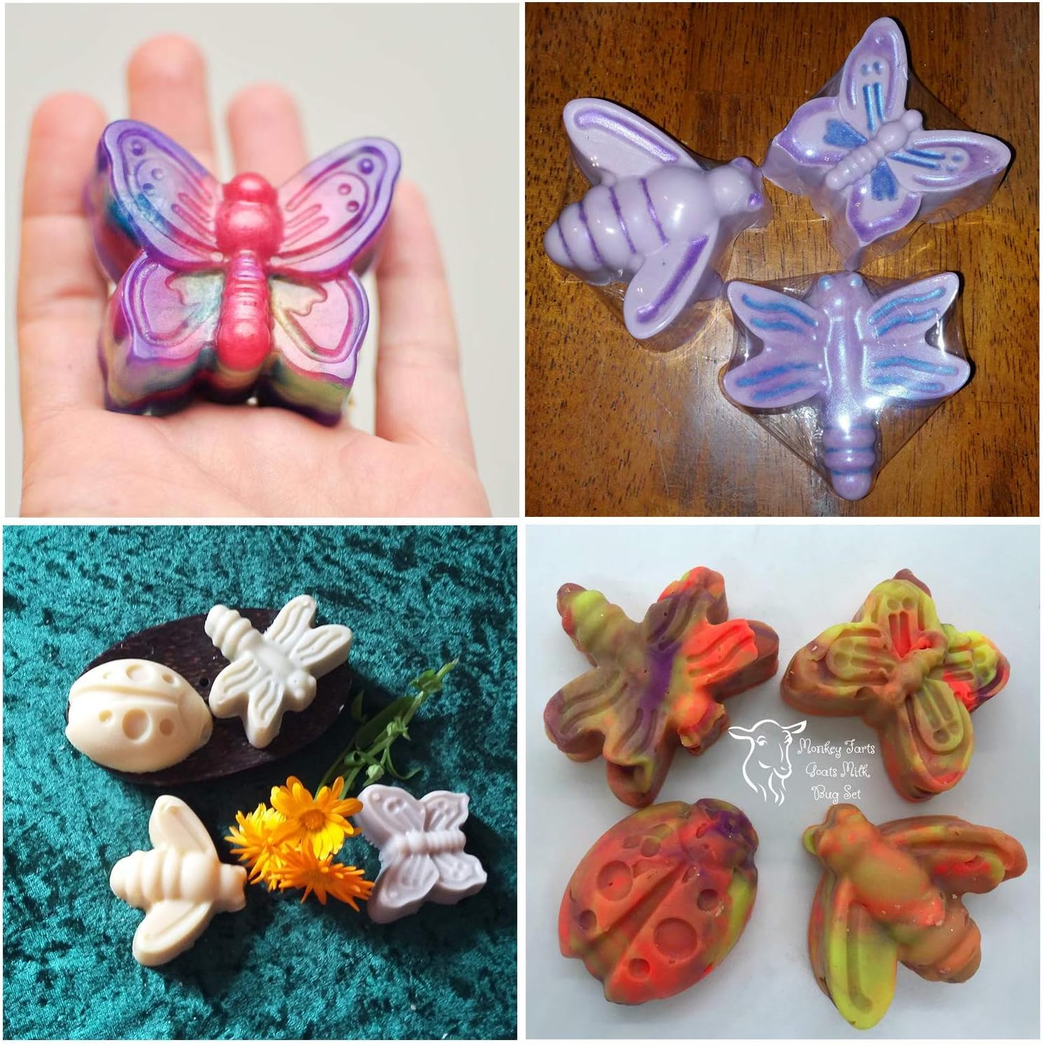 2-Pack Unicorn Cookie Cutters Rainbow Shapes