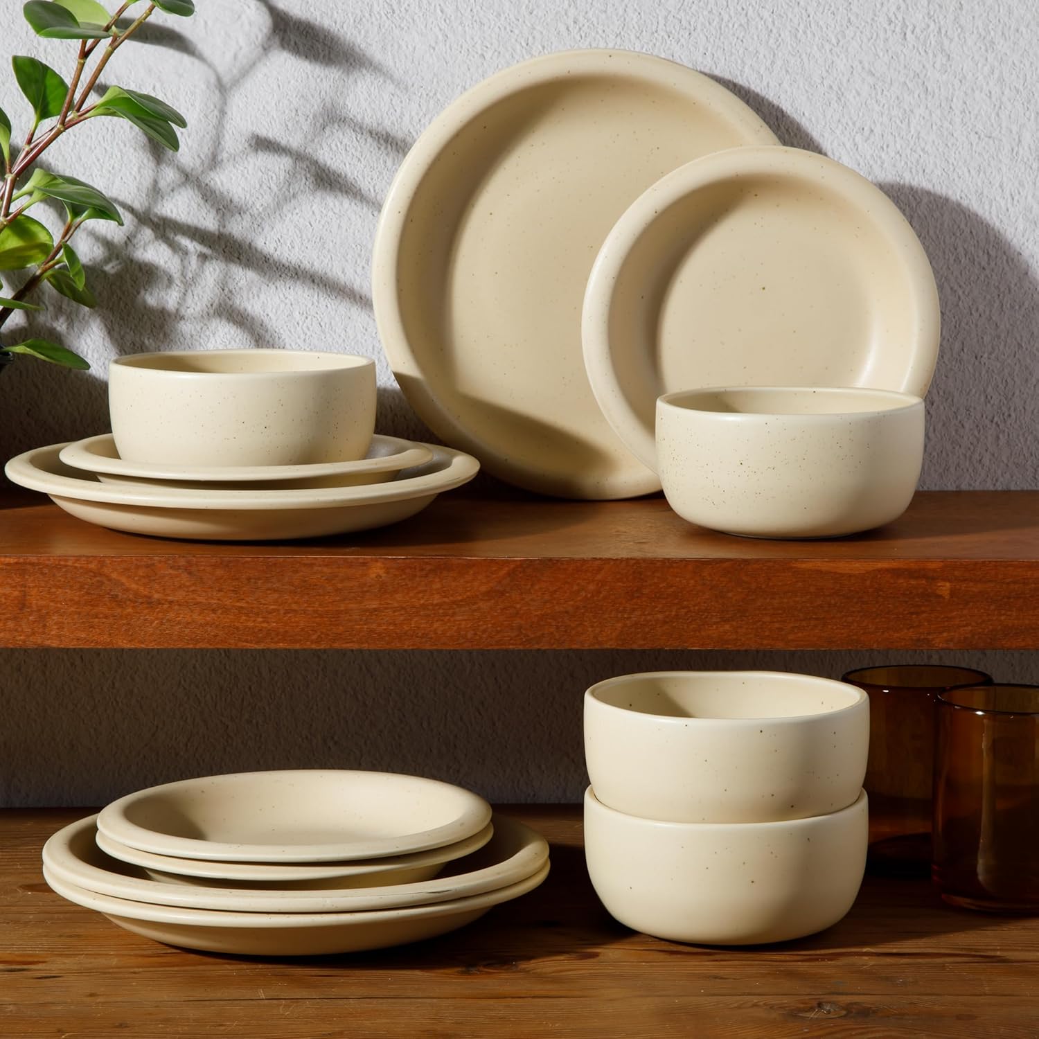 Bloomhouse Corsica Clay 12-Piece Dinnerware Set