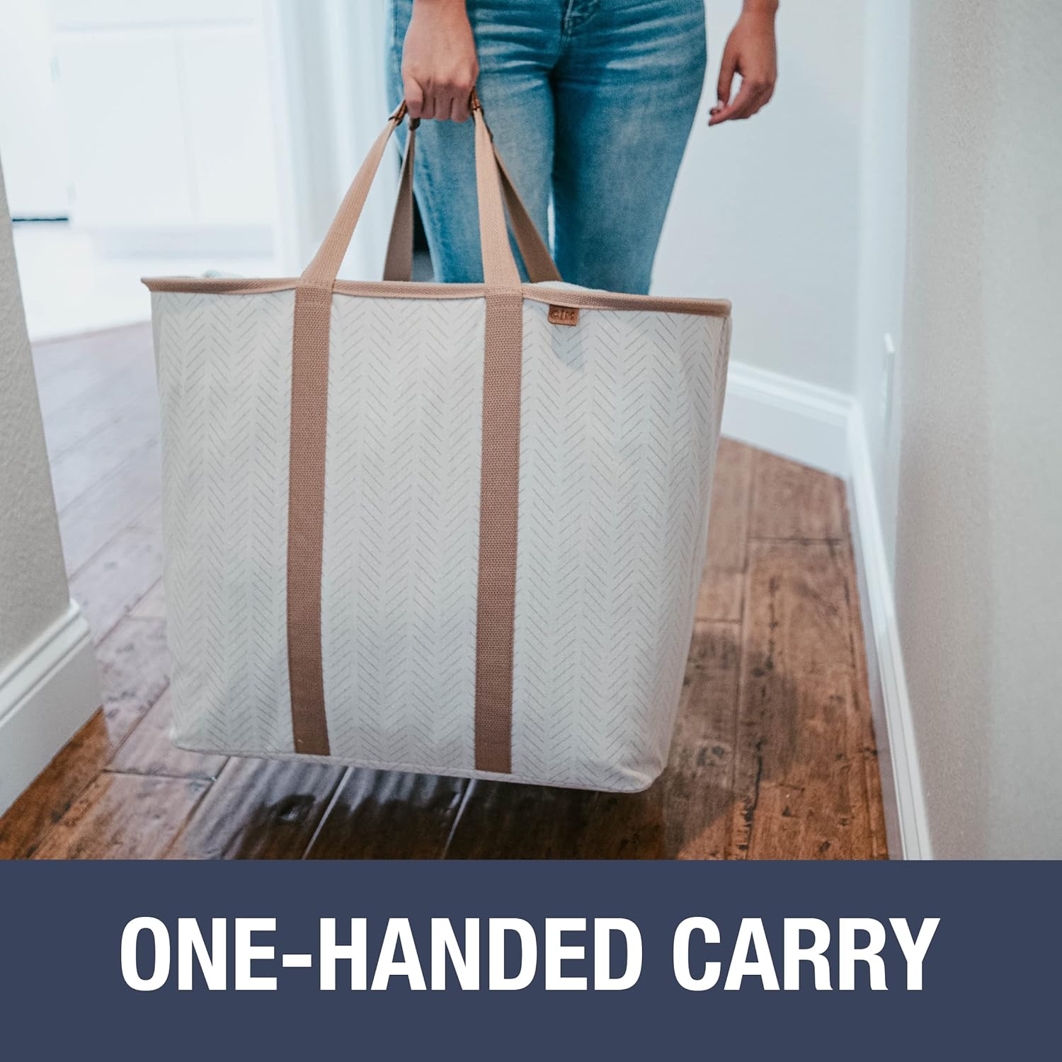 CleverMade Collapsible Laundry Basket - 30L SnapBasket LUXE