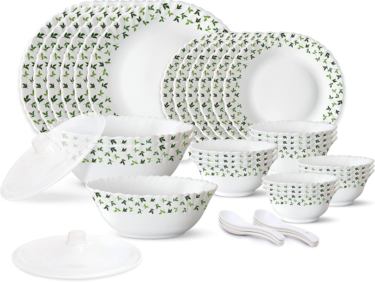 Larah by Borosil Gourmet Dinnerware Set For 6