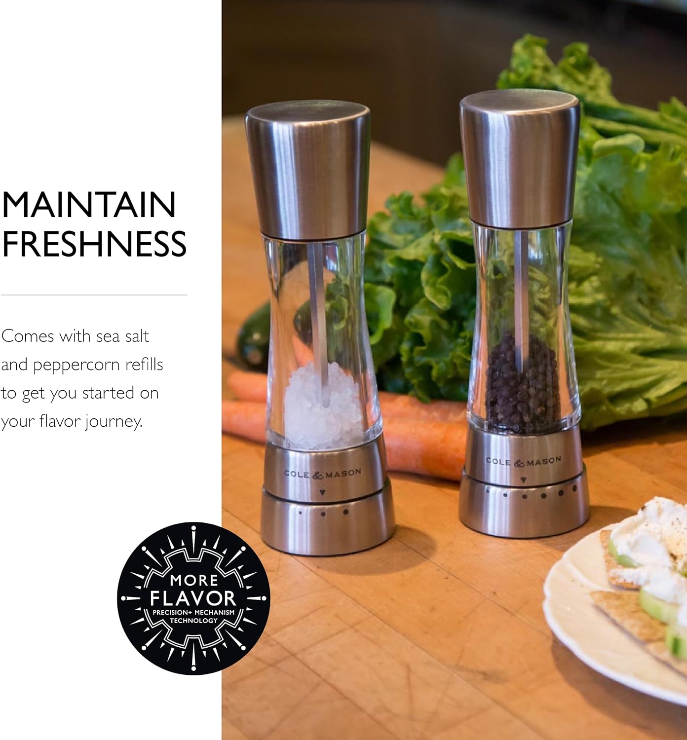 Cole Mason Derwent Salt Pepper Mill Set