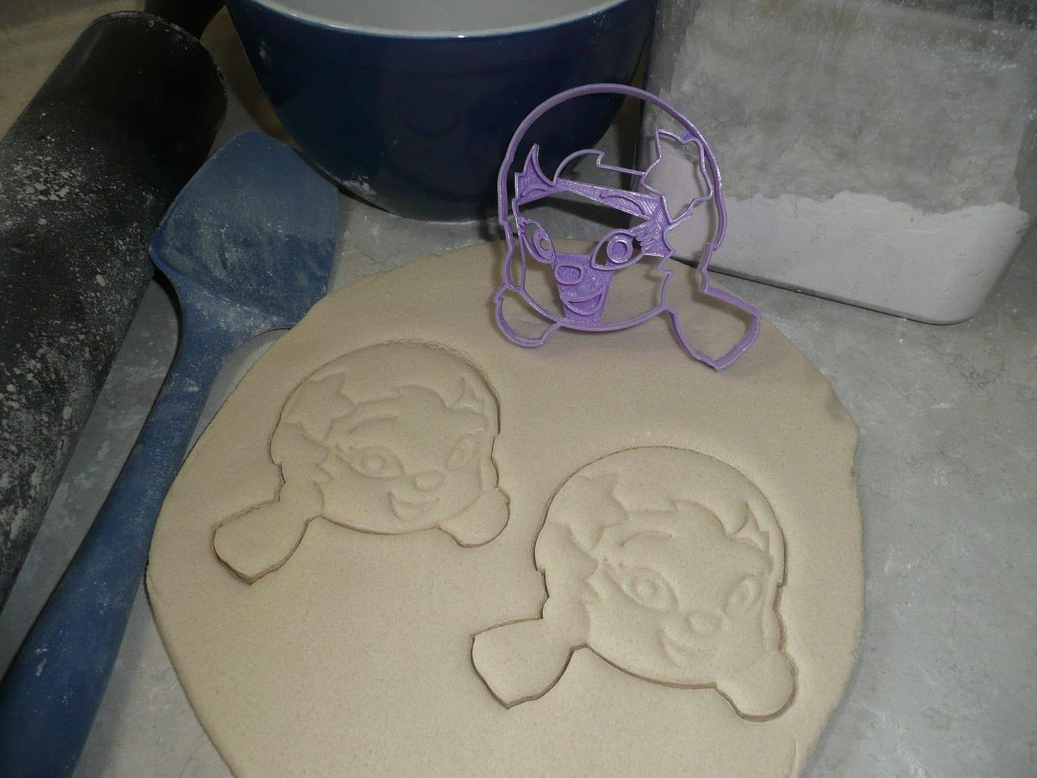 Purple Guppy Face Merperson Cookie Cutter Made in USA 1