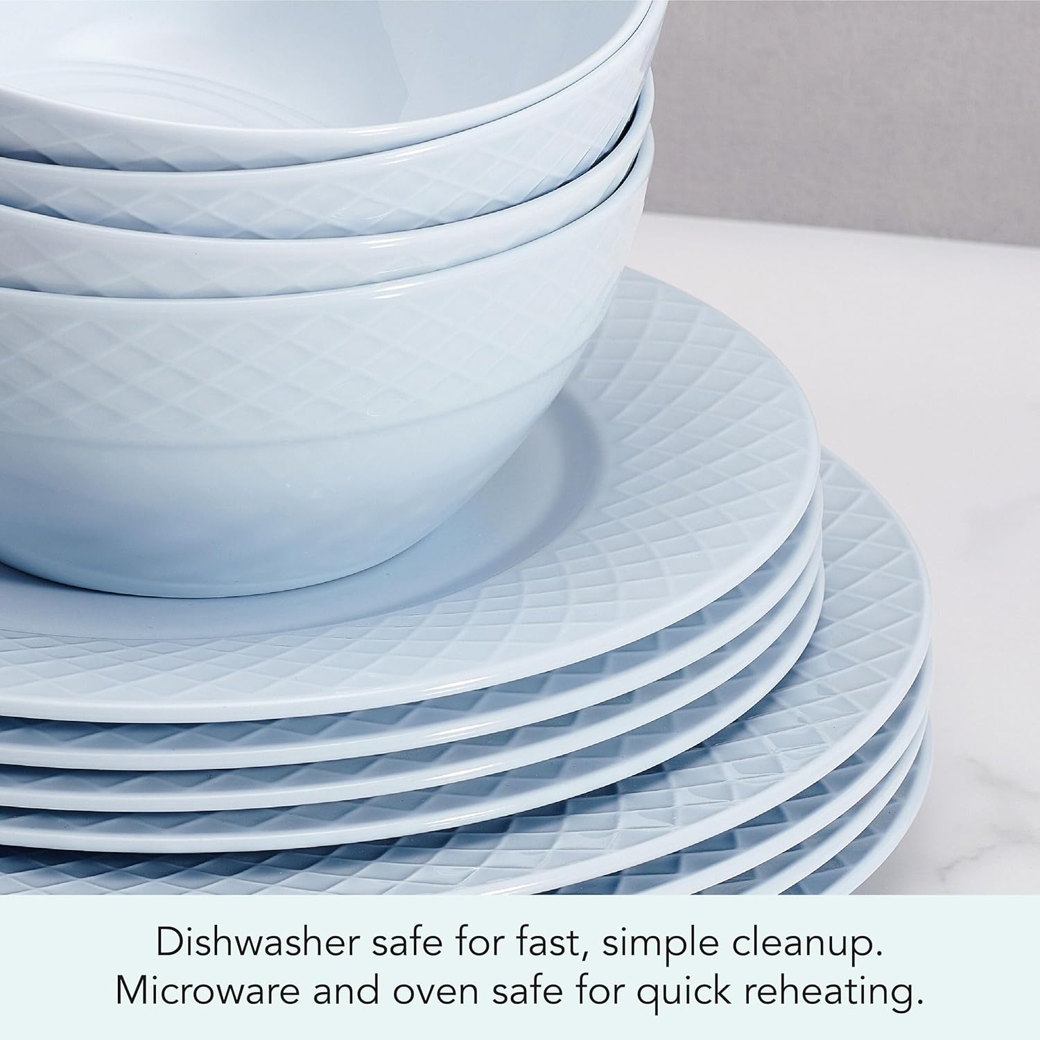 Mikasa Trellis Pastel Bone China Dinnerware Set 12 Piece 1