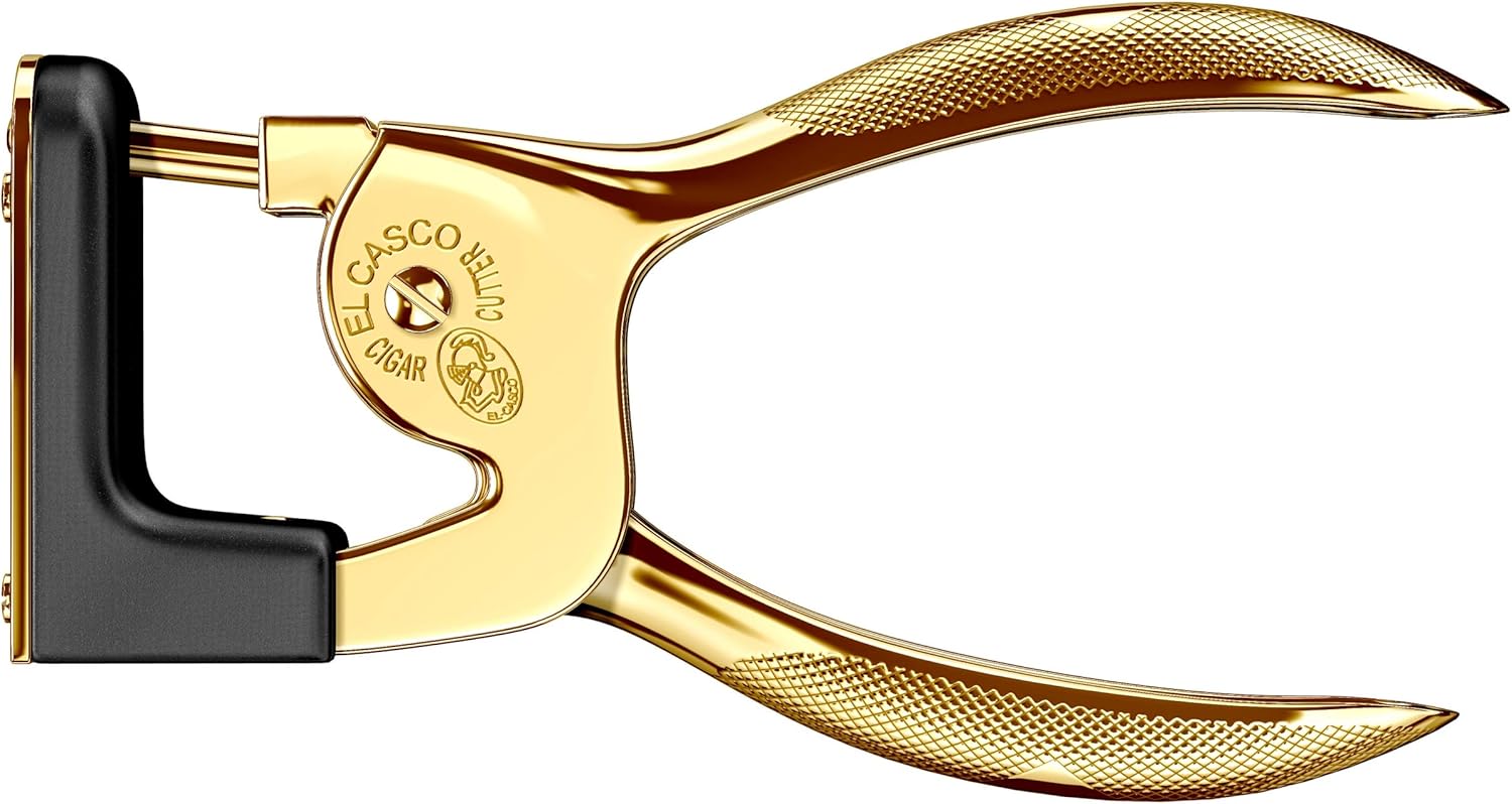 El Casco Black 23kt Gold Plated Cigar Cutter M-765LN