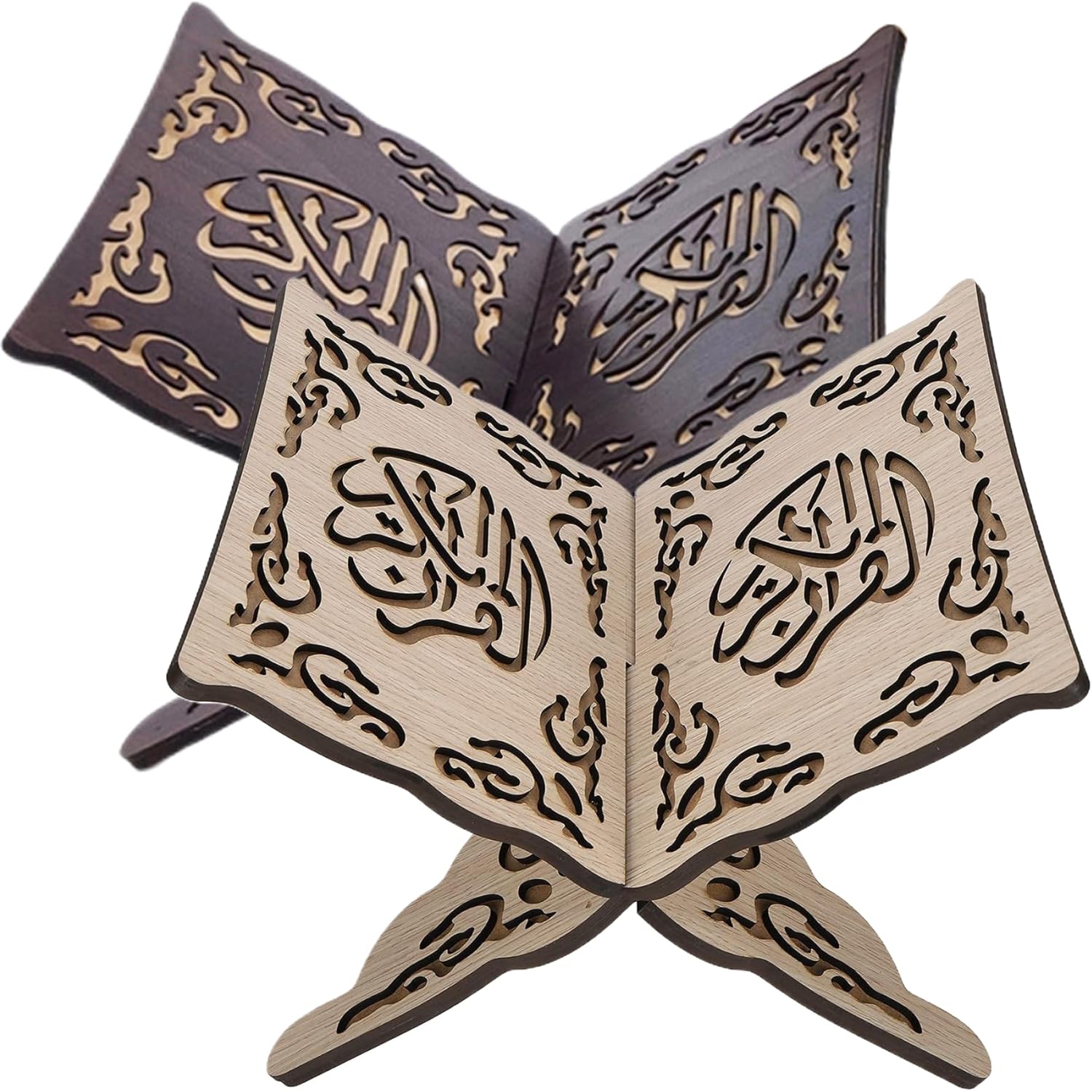 Wooden Quran Holder Stand Foldable Book Display Stand