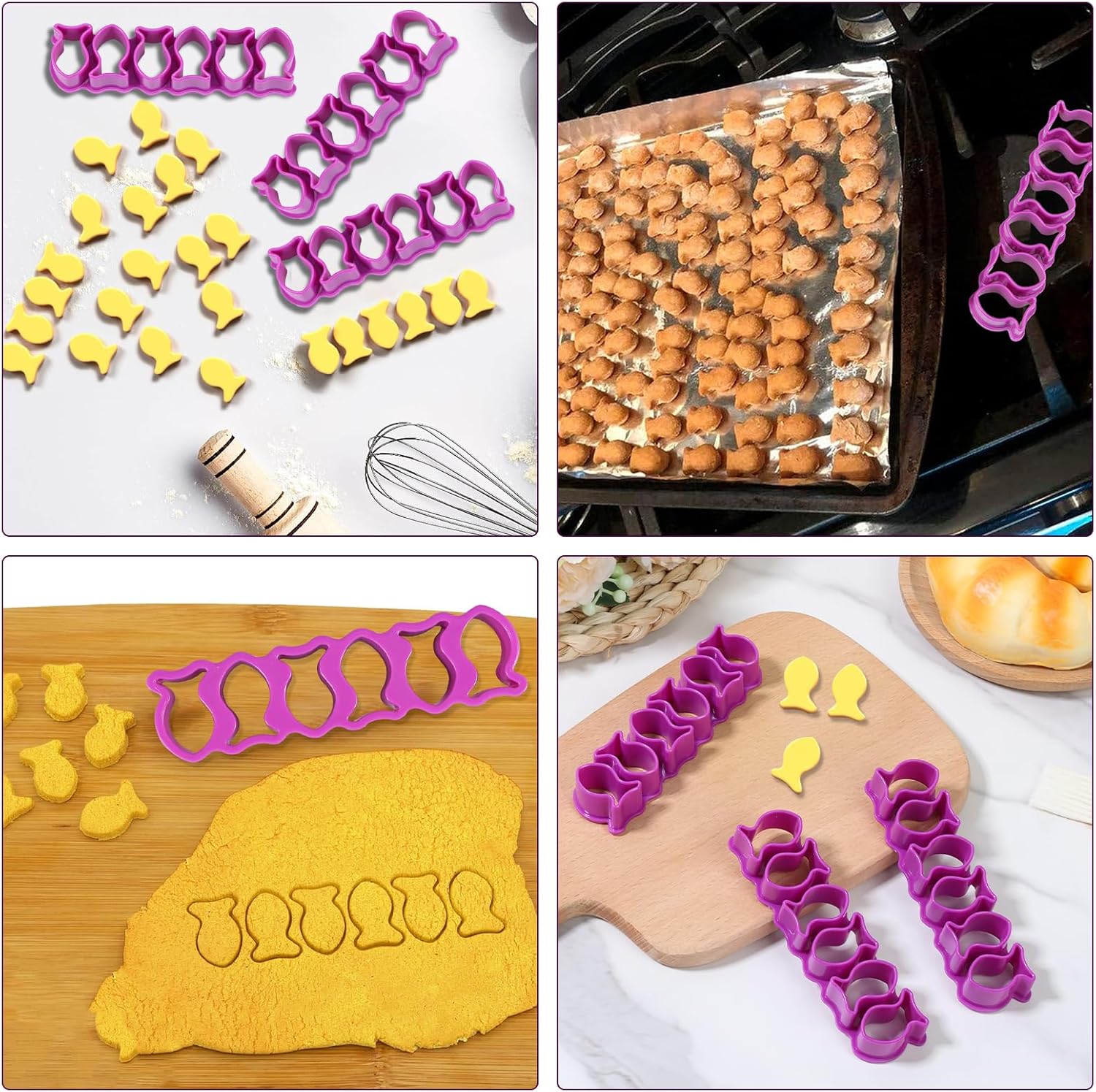3Pcs Mini Cookie Cutter Set for Baking and Crafts 1