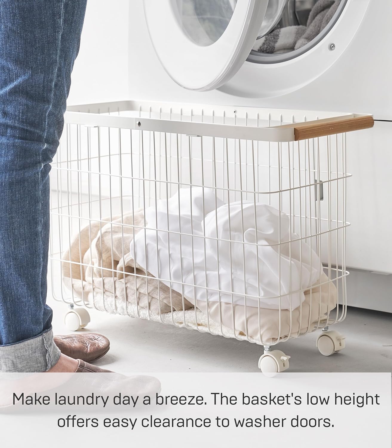Yamazaki Tosca Compact Laundry Basket Cart 15