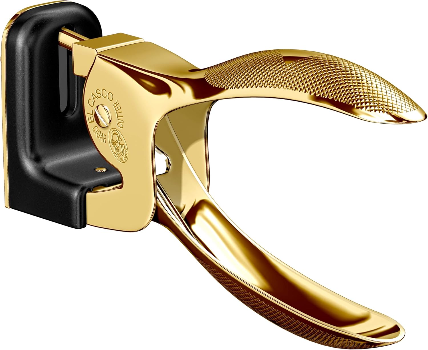 El Casco Black 23kt Gold Plated Cigar Cutter M-765LN