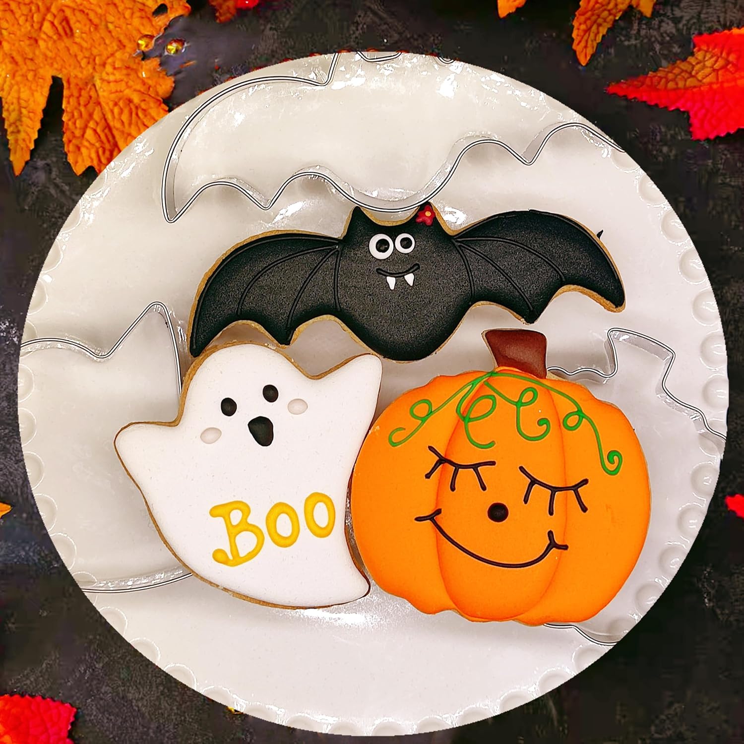 Q-BAKER Halloween Cookie Cutters Set 3 Piece