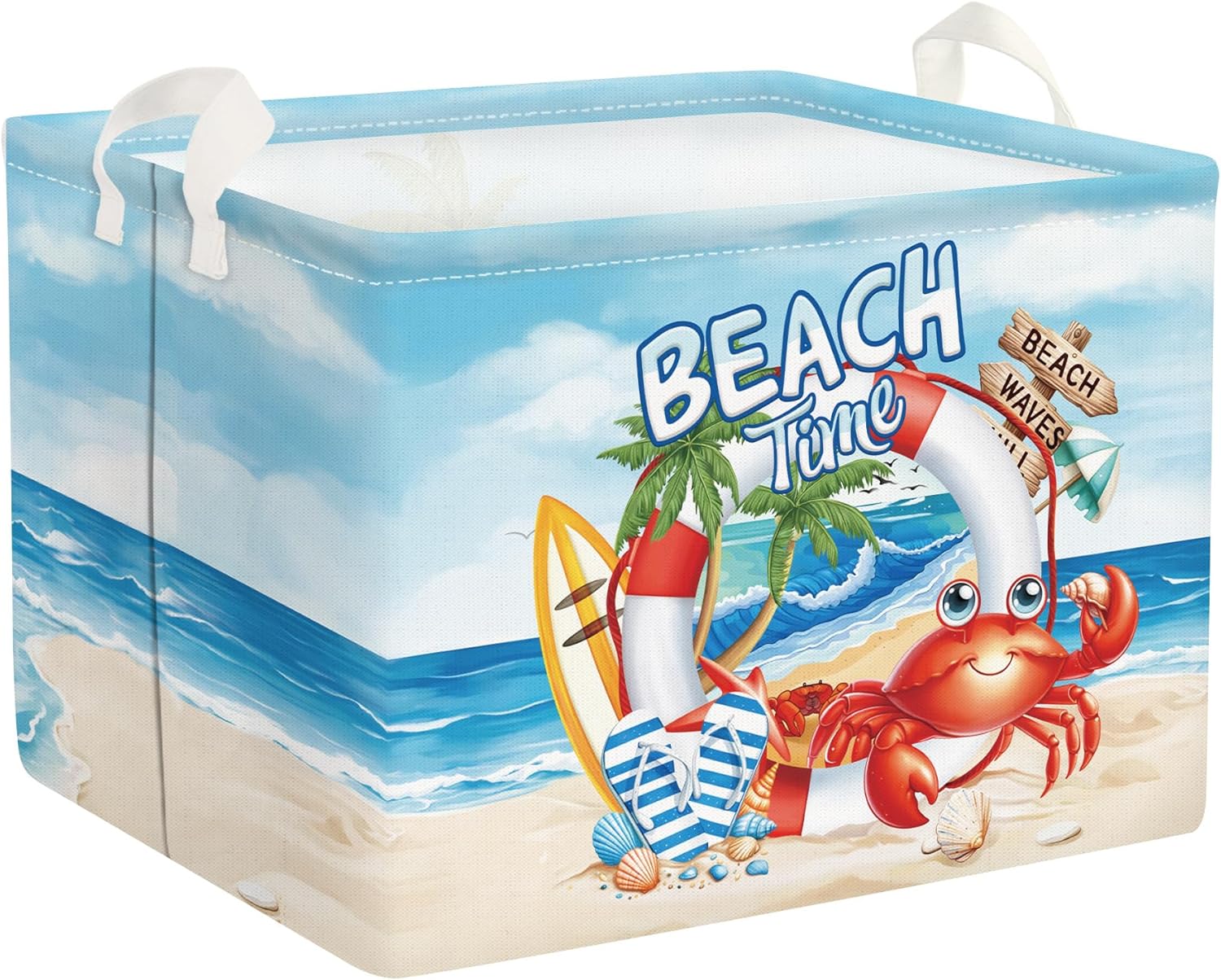 Clastyle Beach Animal Laundry Hamper for Kids