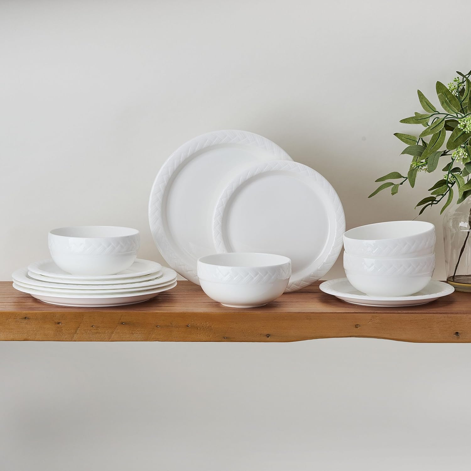 Mikasa Shay Bone China Dinnerware Set 12 Piece