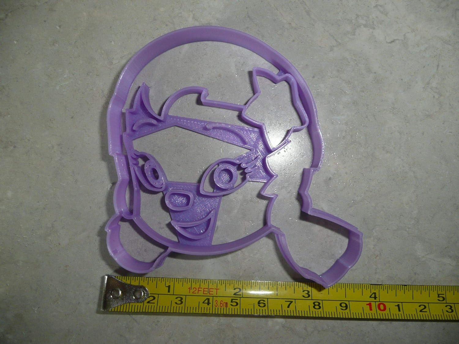 Purple Guppy Face Merperson Cookie Cutter Made in USA 1