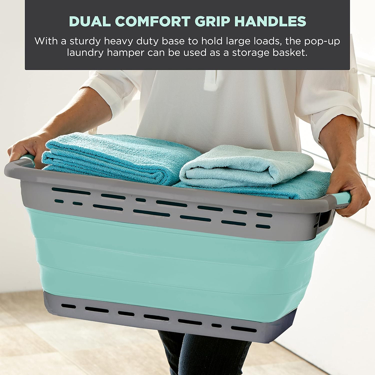 BLACKDECKER 25 Inch Slim Collapsible Laundry Basket