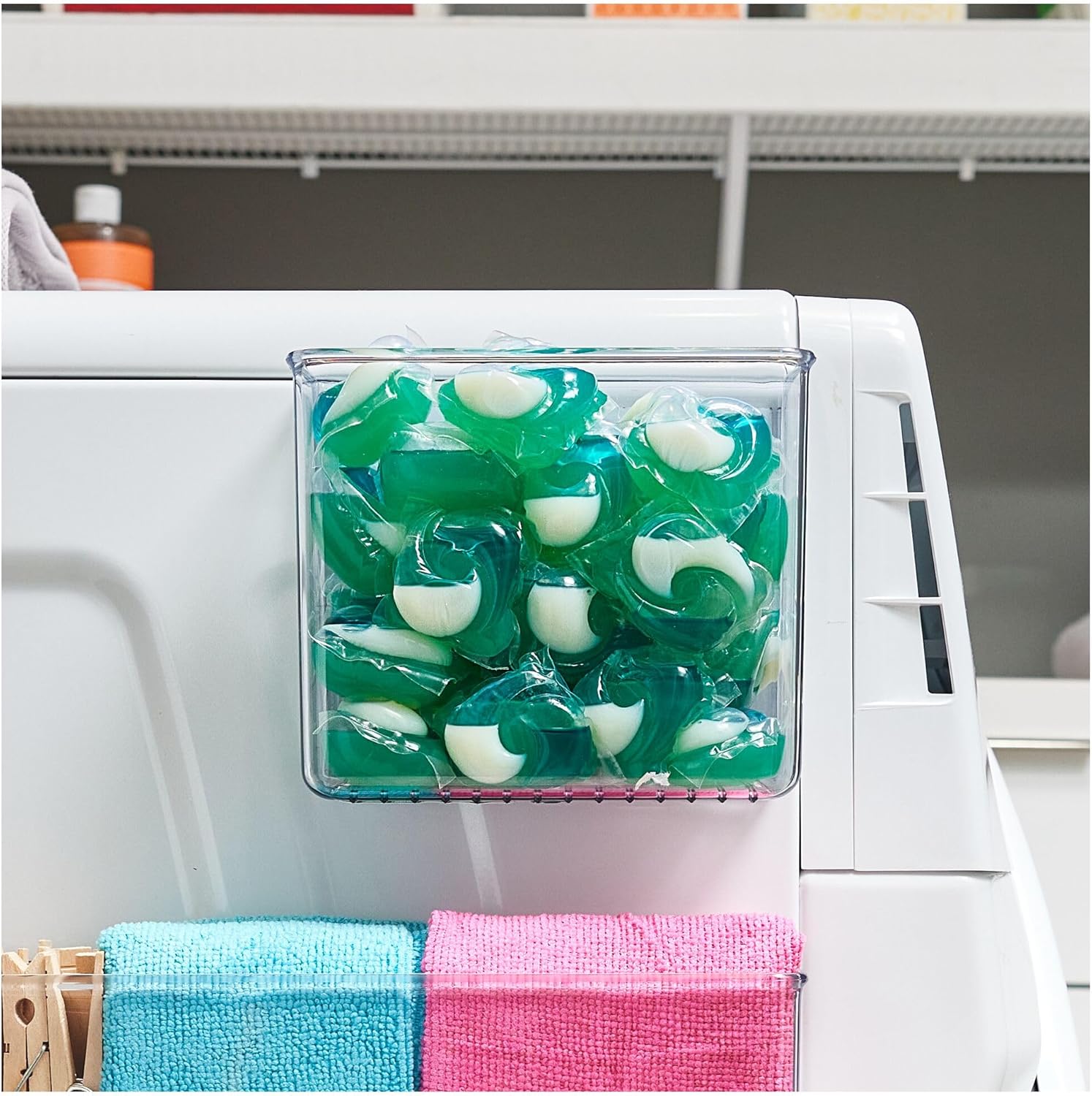 iDesign Magnetic Organizer Bins - Set of 2 - Clear