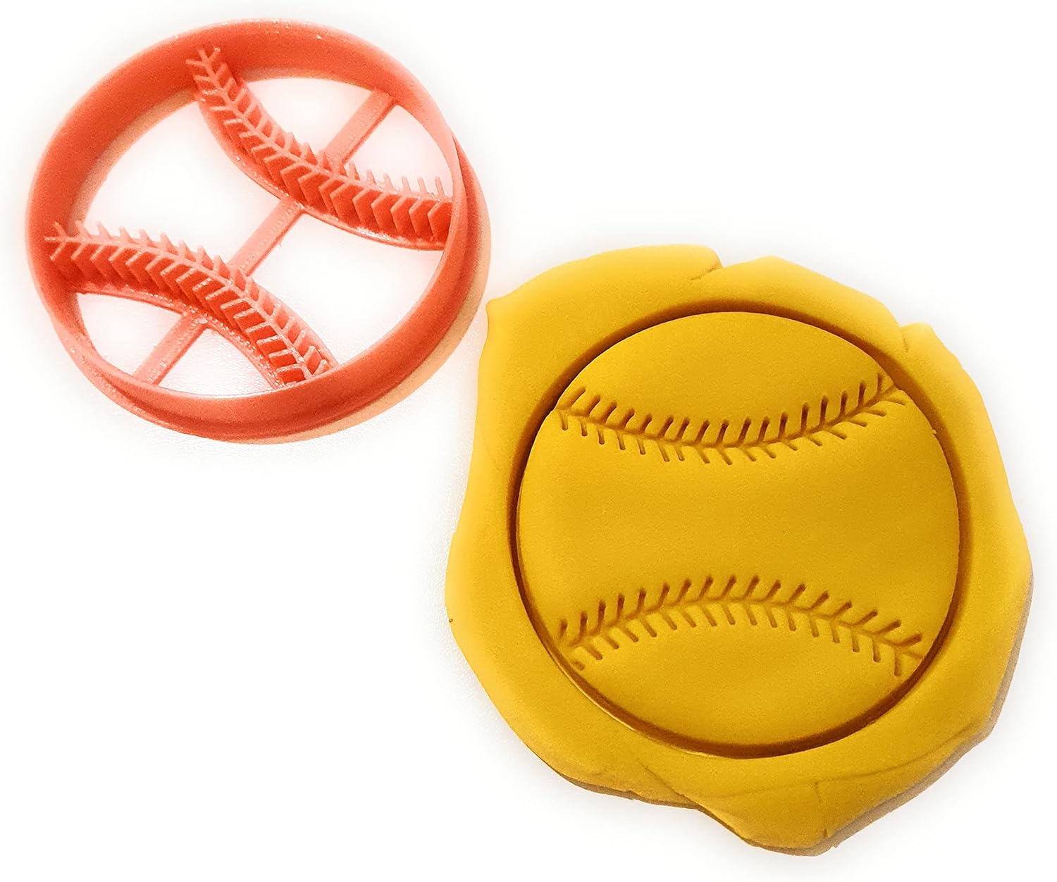 T3D Baseball Cookie Cutter 346 x 346 x 055 Inch