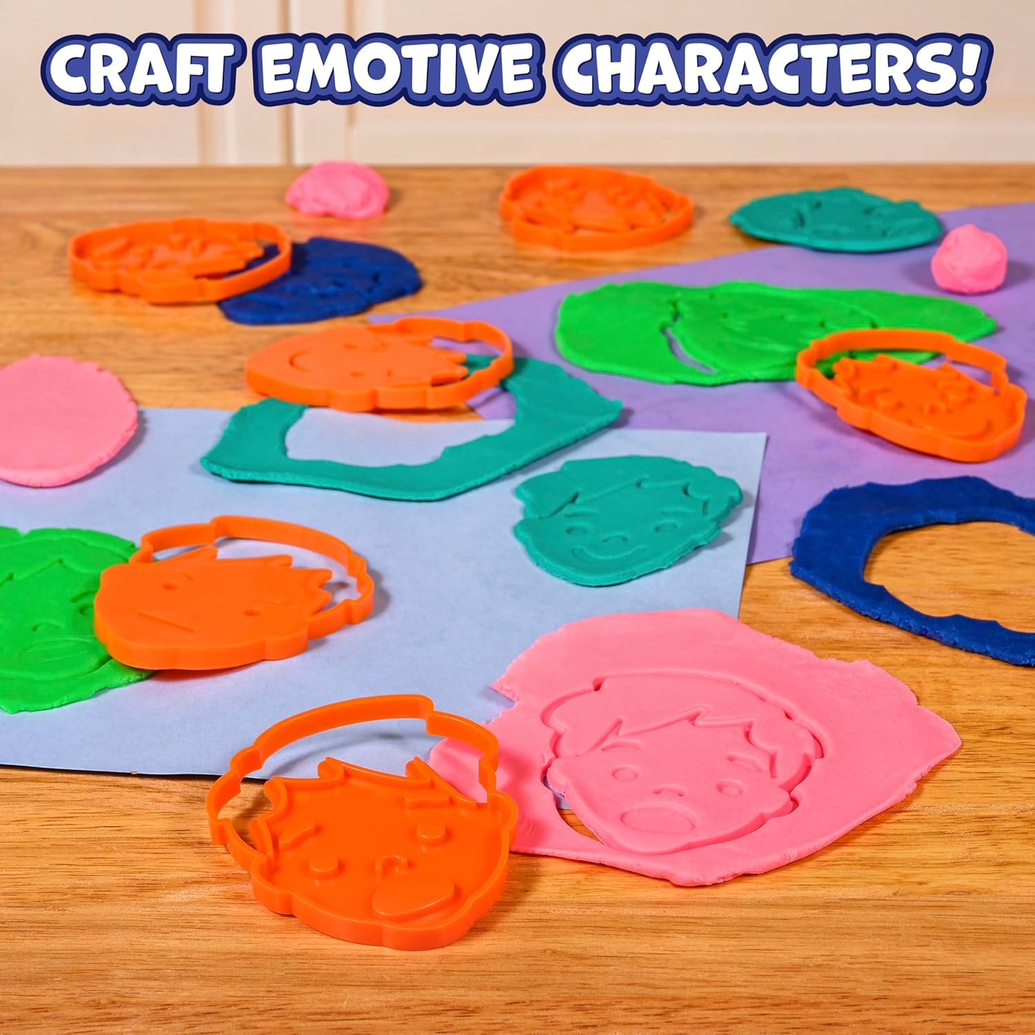 READY 2 LEARN Dough Cutters Emotions Set of 6