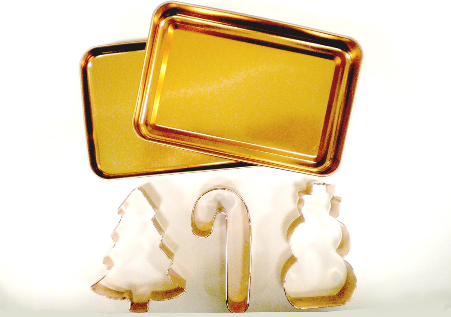 Global Decor Christmas Cookie Cutter Set with Copper Plated Cutters