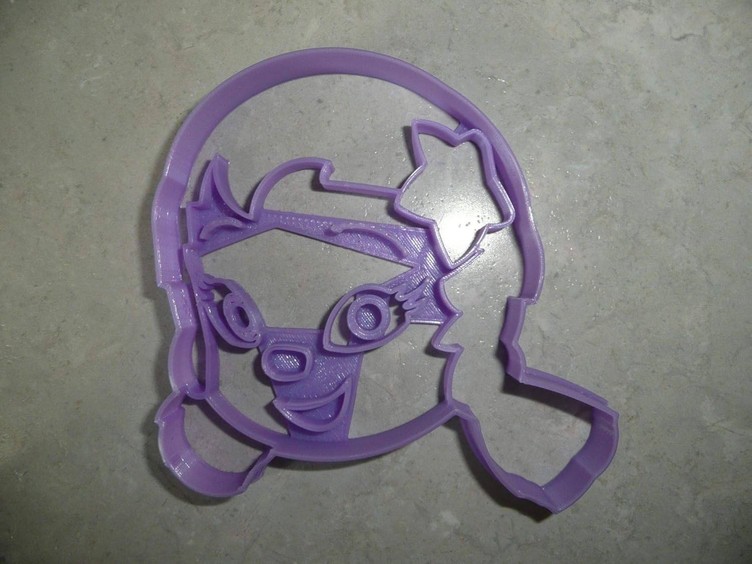 Purple Guppy Face Merperson Cookie Cutter Made in USA 1