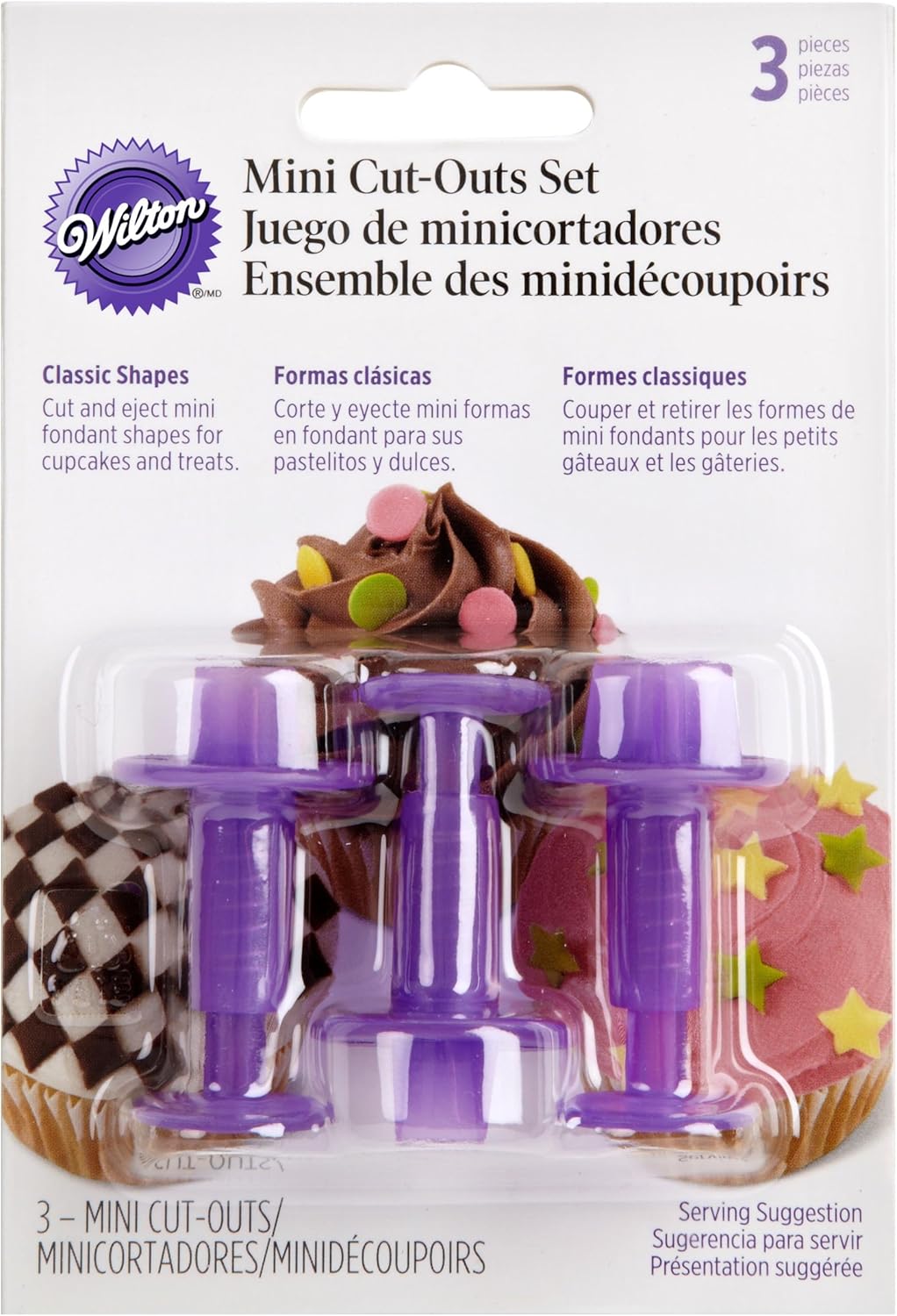 Wilton Fondant 3-Piece Cutters Classics Mini