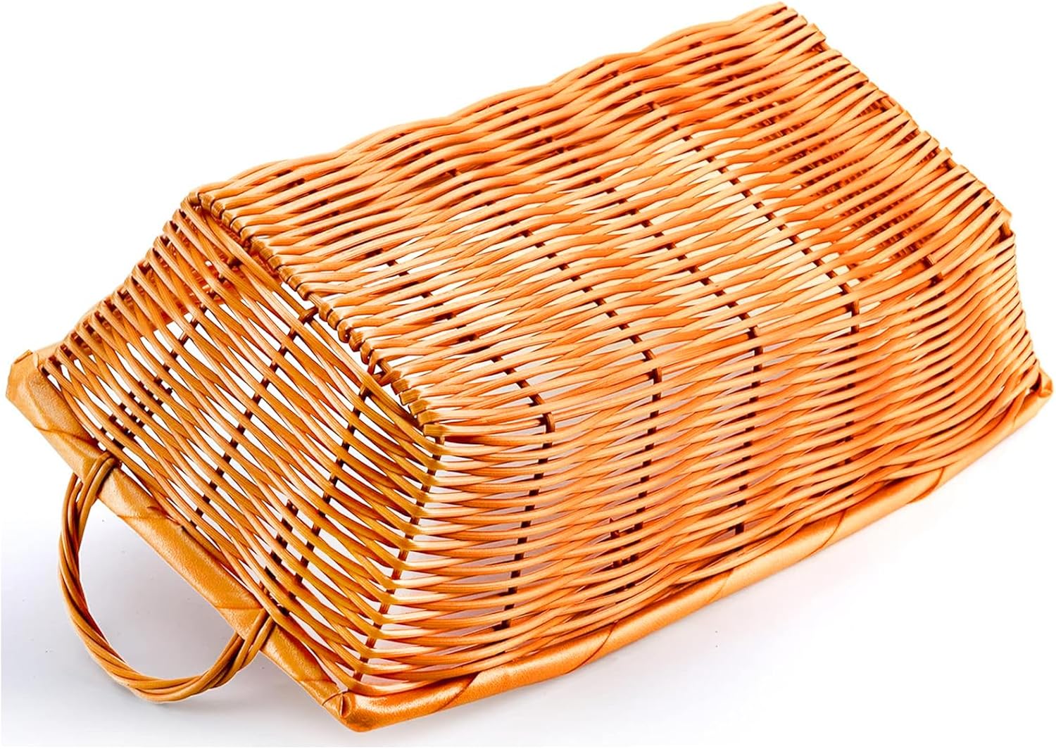 Yesland 6 Pcs Poly Wicker Bread Baskets with Handle