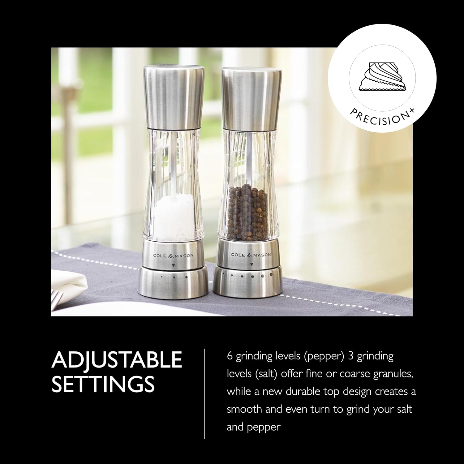 Cole Mason Derwent Salt Pepper Grinder Set