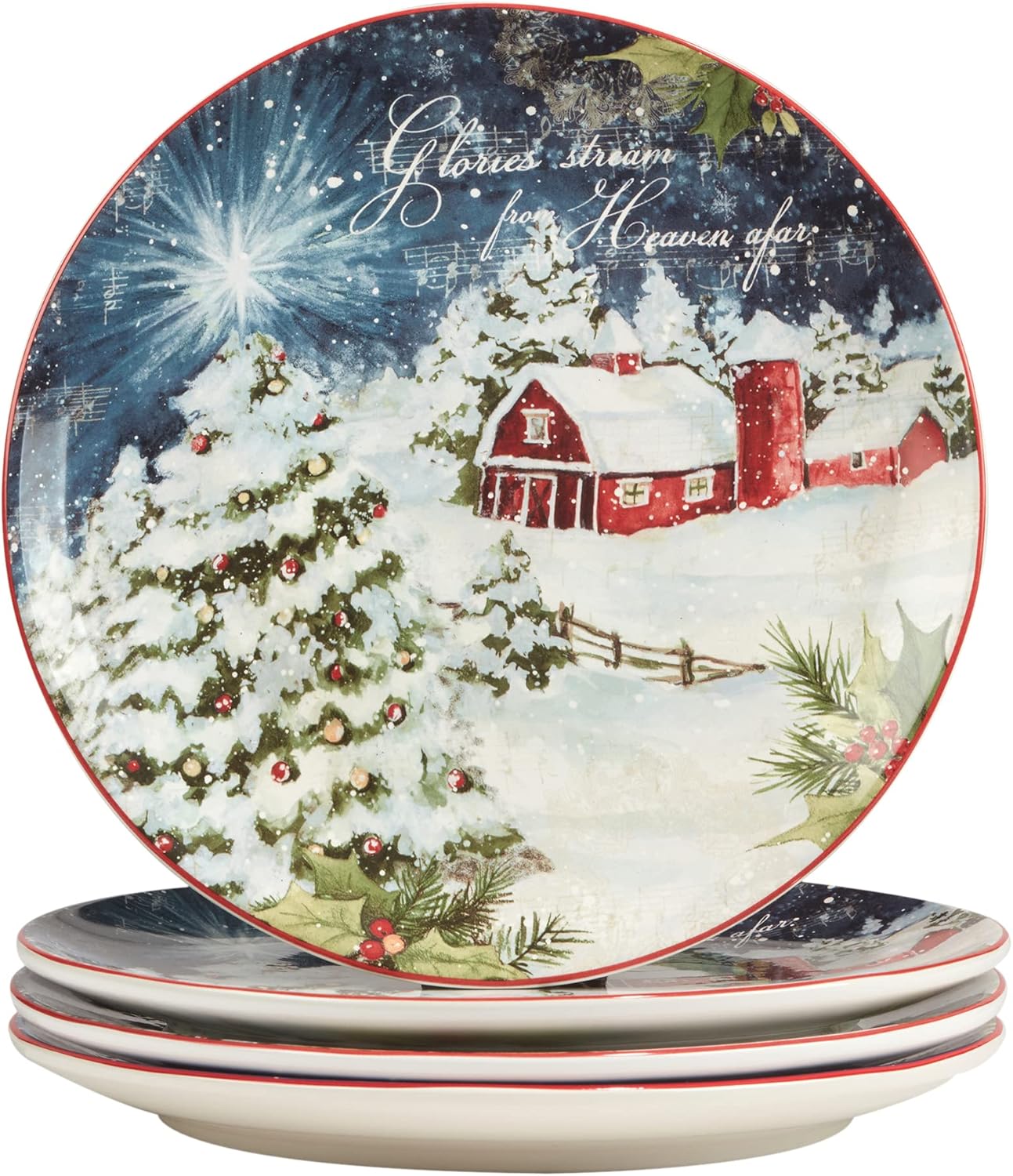 Certified International Silent Night Dinnerware Set 16 pc
