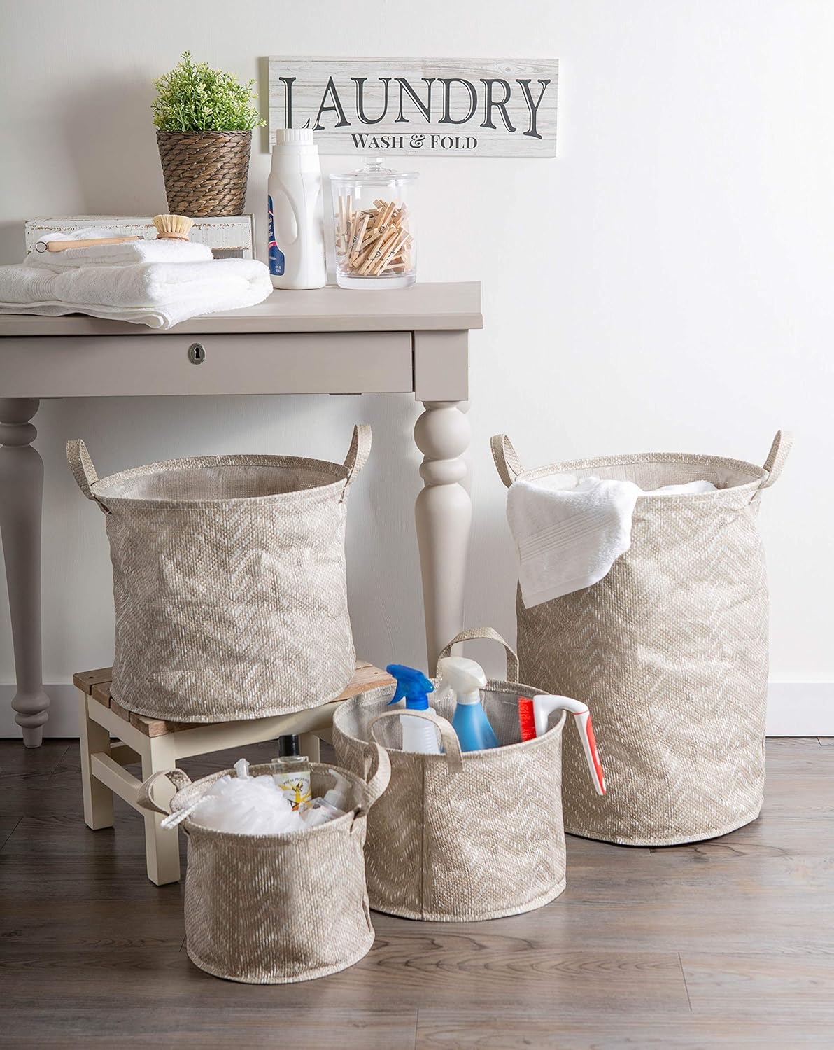 DII Collapsible Laundry Baskets 2 Pack