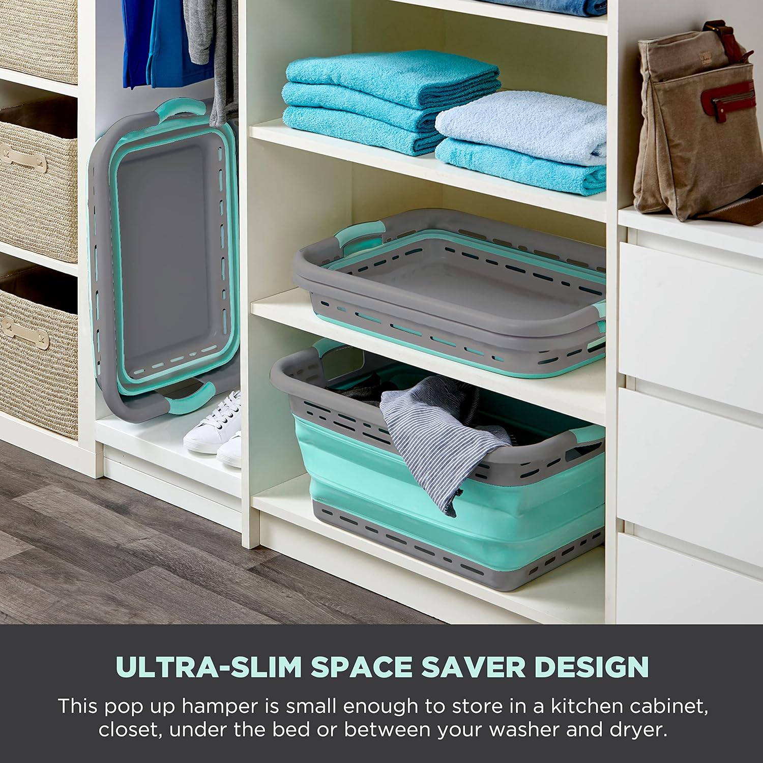 BLACKDECKER 25 Inch Slim Collapsible Laundry Basket