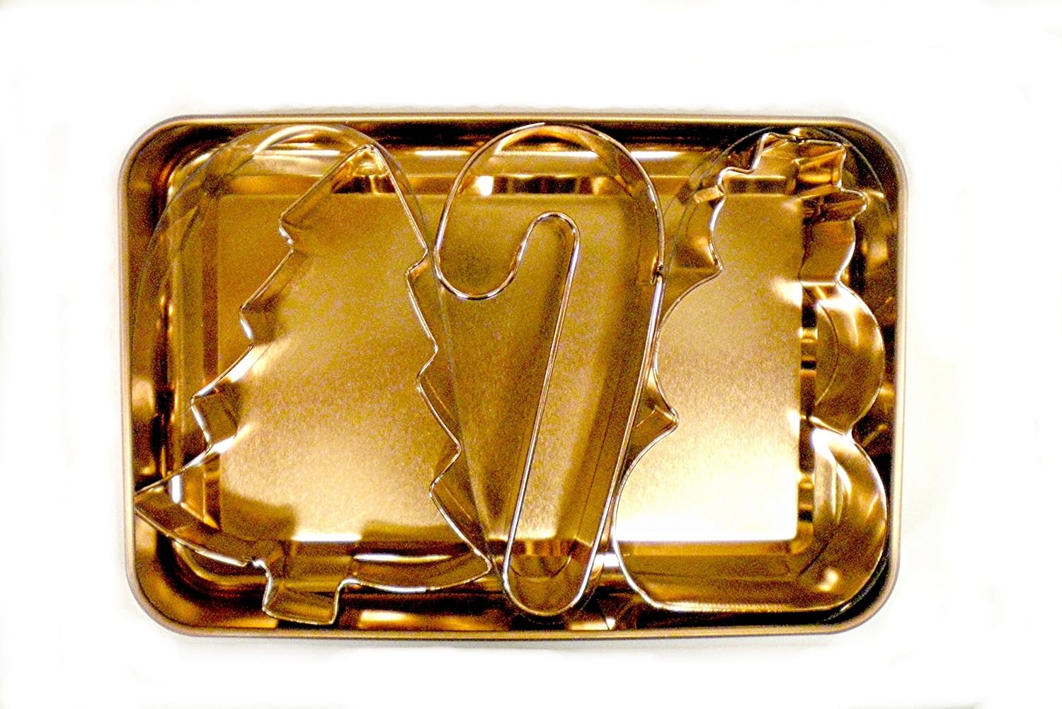 Global Decor Christmas Cookie Cutter Set with Copper Plated Cutters
