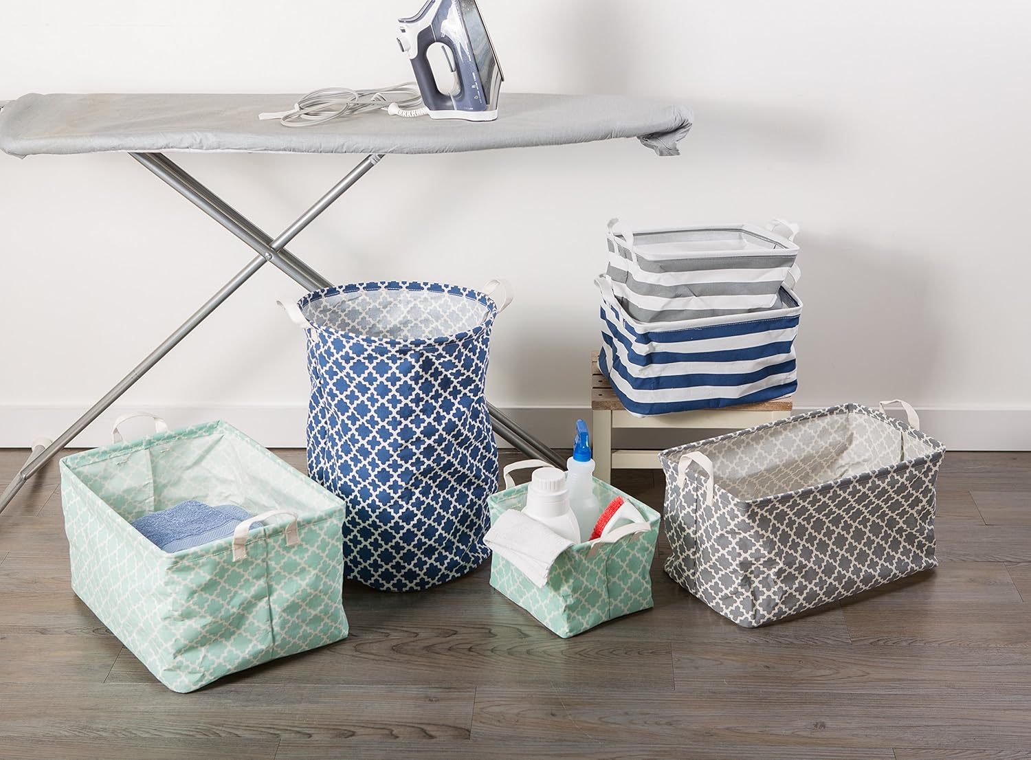 DII Laundry Collection Collapsible Bins Set 1