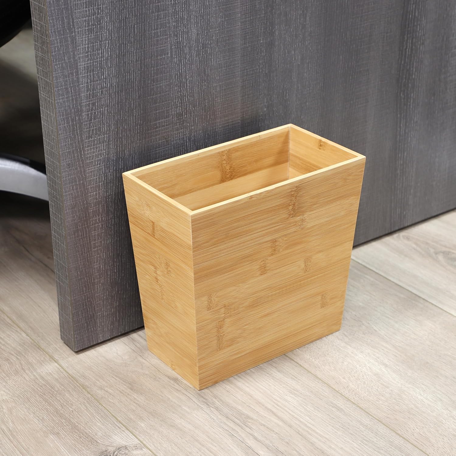 Elama 105 x 575 Inch Bamboo Waste Basket