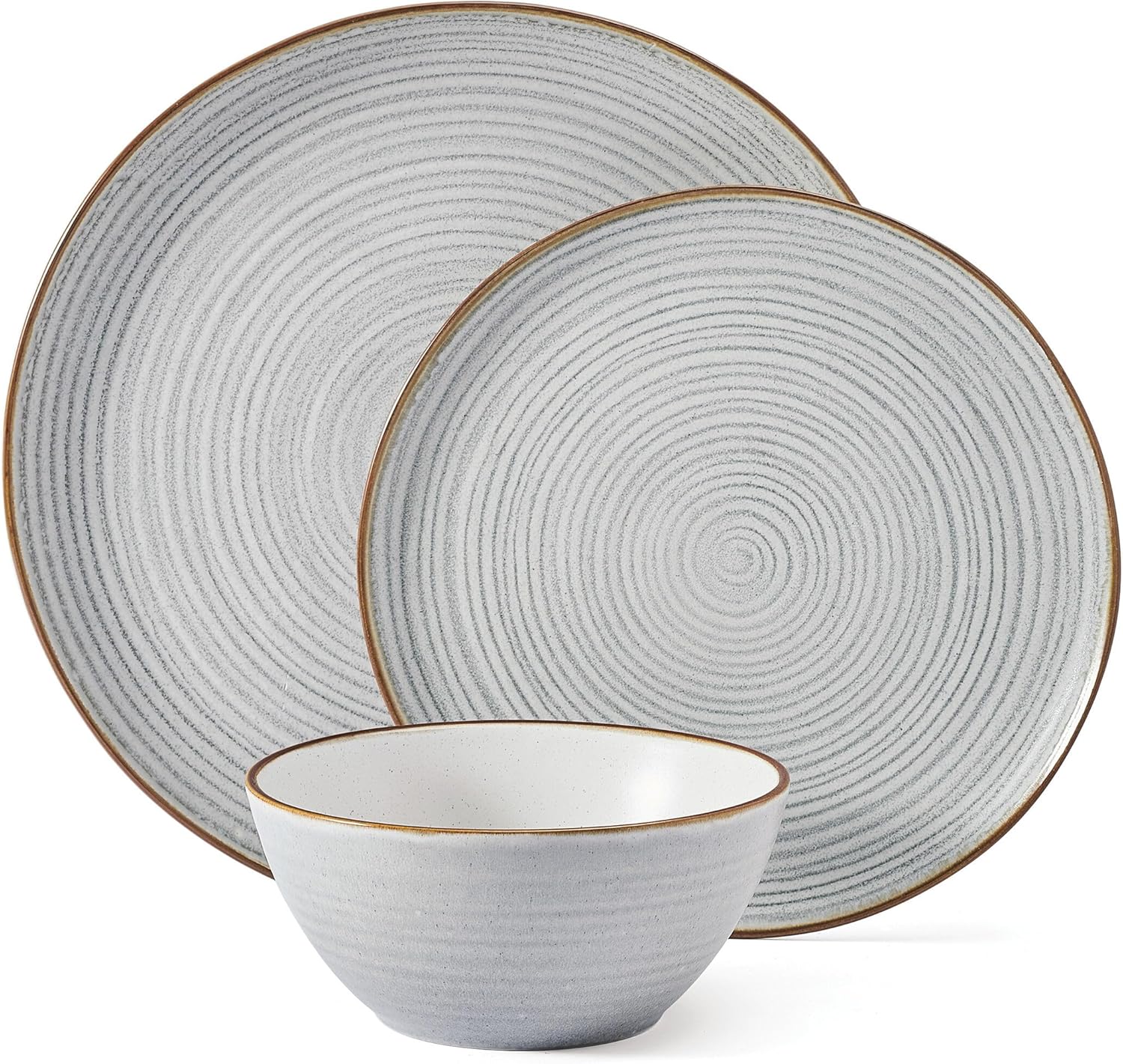 Pfaltzgraff Rowan Gray 12-Piece Dinnerware Set