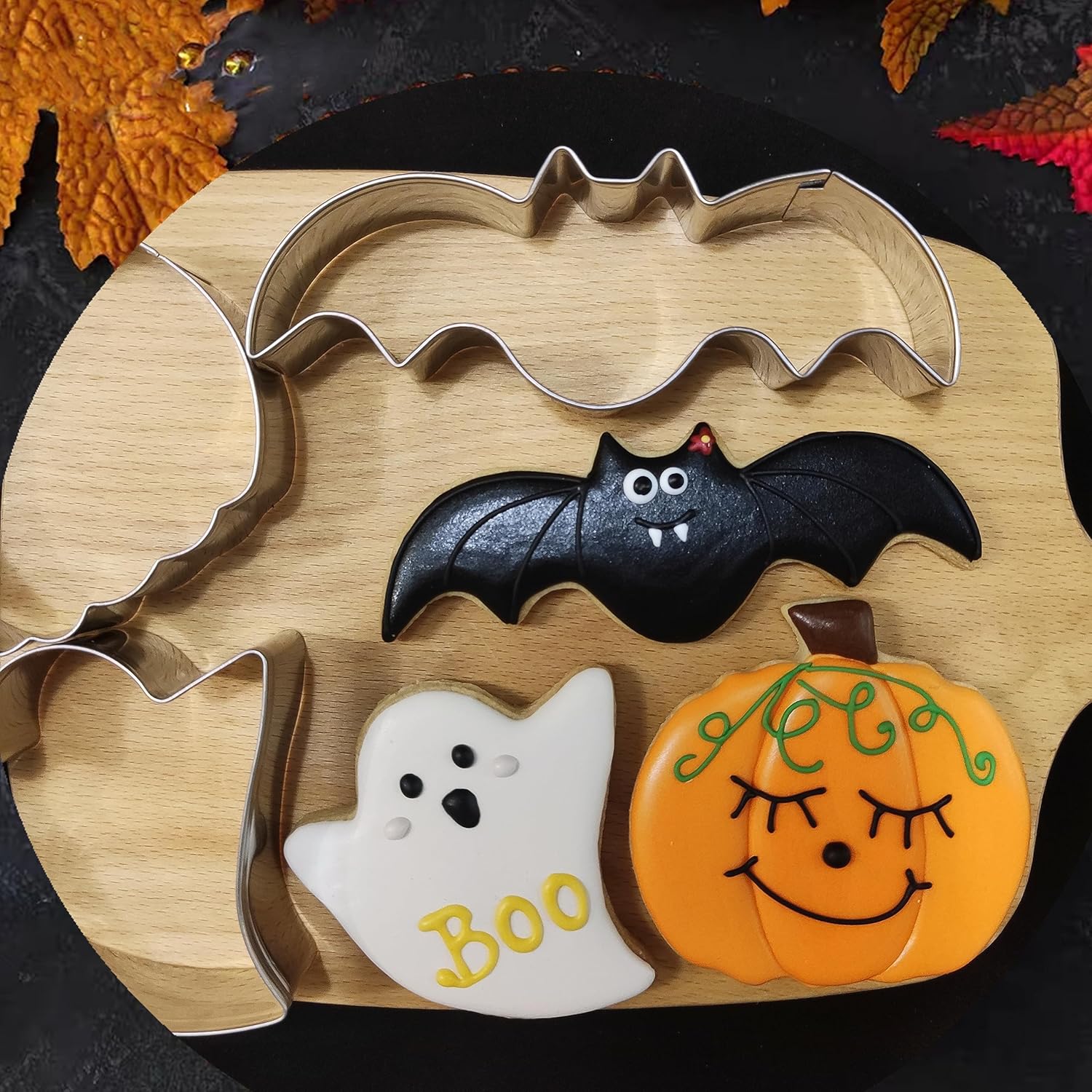 Q-BAKER Halloween Cookie Cutters Set 3 Piece