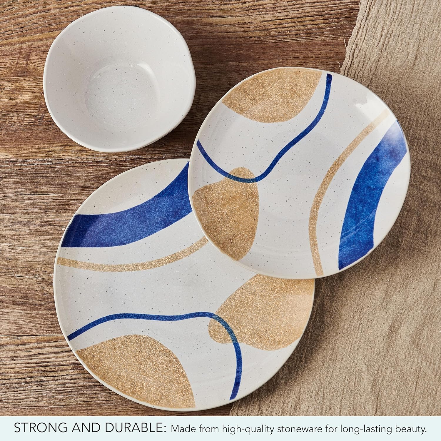 Pfaltzgraff Artful Circles 12-Piece Dinnerware Set